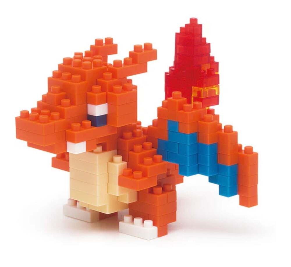 Pokemon Charizard Mini Building Blocks Toy Set Micro Bricks Nanoblock Style